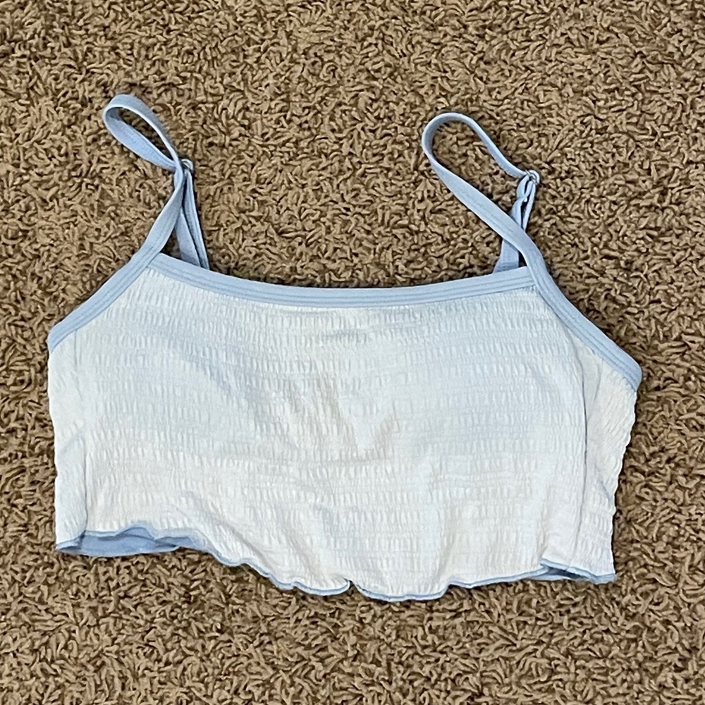 Target/Xhilaration Light Blue Bikini/Swim Top